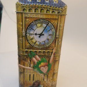 Vintage Peter Pan Money Piggy Bank Embossed Tin, Made in the UK